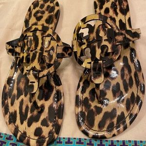 Tory Burch Leopard Miller Sandals